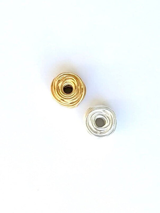 Gold Bead, Bird Nest Bead, Wire Bead, Sterling Spacer Bead, Gold Spacer Bead, Silver Bead, Jewelry Design, Statement Bead, Focal Bead