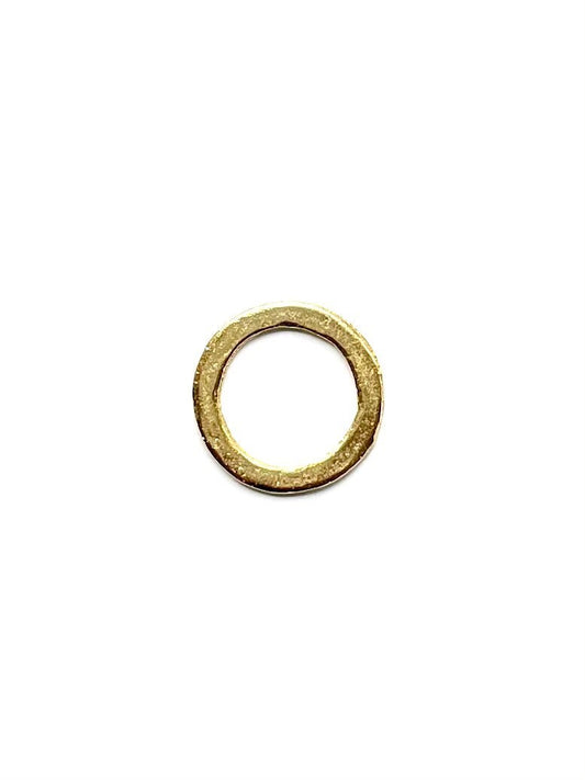 Ring, Gold Ring, Gold Connector, Textured Ring, Gold Enhancer, Jewelry Making, Jewelry Component, Hammered Ring, Jewelry Design