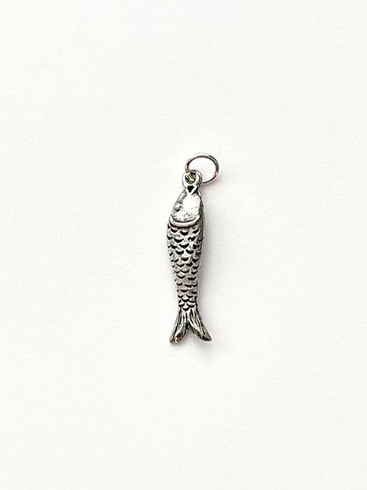 Goldfish, Silver Goldfish Charm, Fish Charm, Nautical Charm, Silver Charm, Beach Charm, Fish Jewelry, Beach Jewelry, Ocean Charms, Fishing
