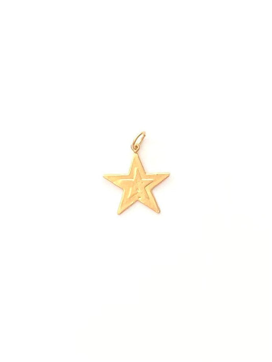Star, Gold Star, Gold Charm, Gold Pendant, Patriotic Charm, Charm Bracelet, Jewelry Design