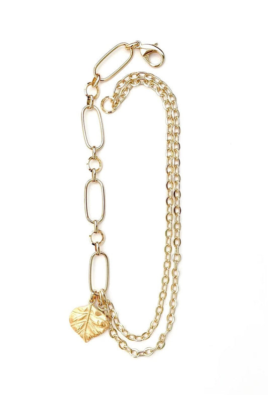 Layering Necklace, Gold Chain, Multi Chain Necklace, Asymmetrical Necklace, Gold Necklace, Bib Necklace