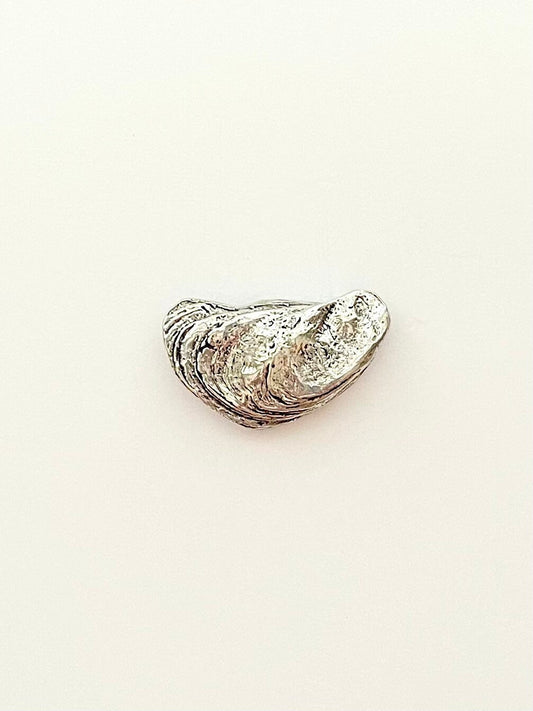 Omar the Oyster, Nautical Jewelry, Silver Oyster, Beach Jewelry, Oyster Pendant, Gold Oyster, Statement Pendant