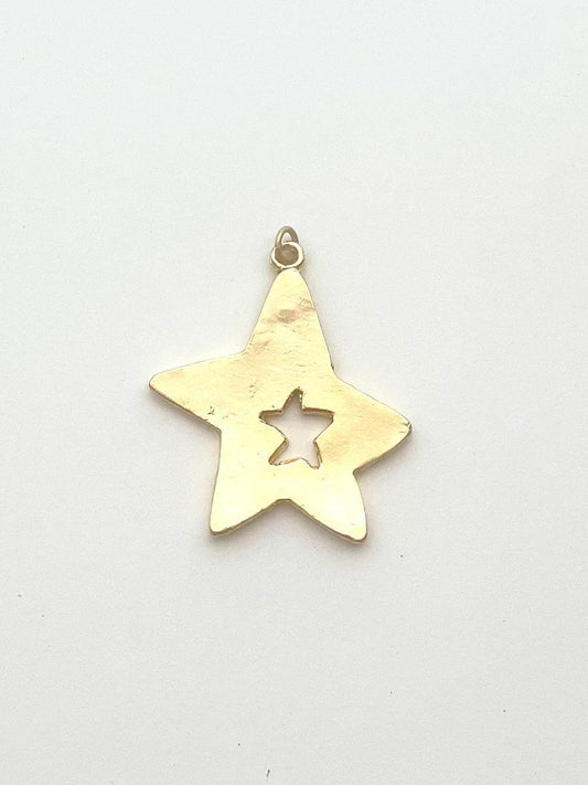Star, Big Star, Star Pendant, Gold Star, Silver Star, Jewelry Making, Celestial Jewelry, Celestial Pendant