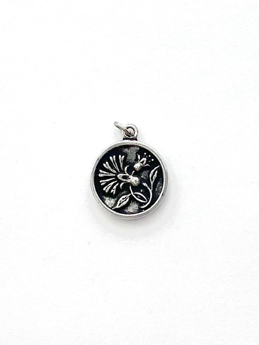 Thistle Charm, Scottish Flower Charm, Garden Charm, Silver Charm, Silver Pendant