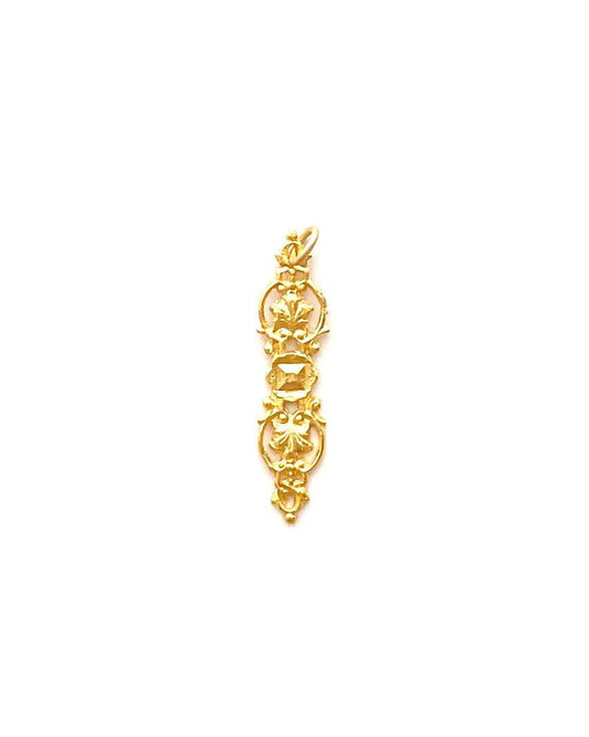 Vintage Connector, Gold Connector, French Charm, Jewelry Finding, Jewelry Connector, Fancy Connector, Link Component