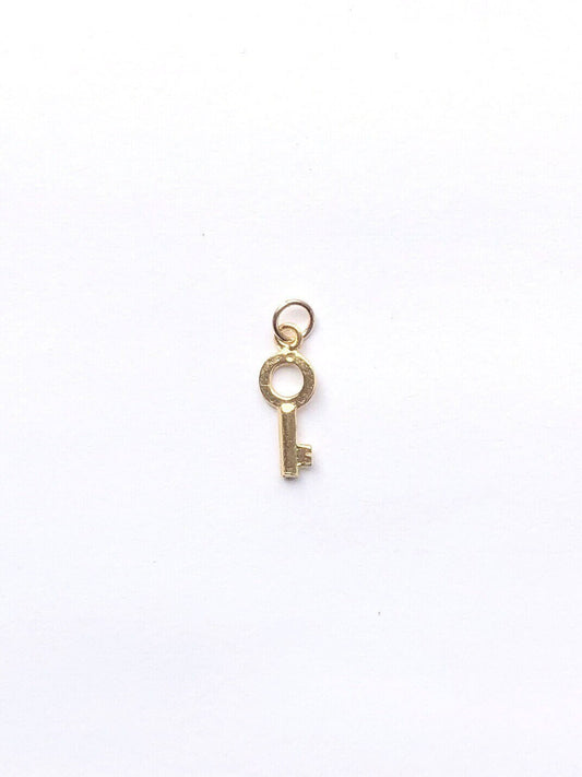 Tiny Key Charm, Silver Key, Gold Key, Lock, Charm Bracelet, Key Pendant, Delicate Key, Vintage Key, Vintage Charm, Lock and Key, Cute Key