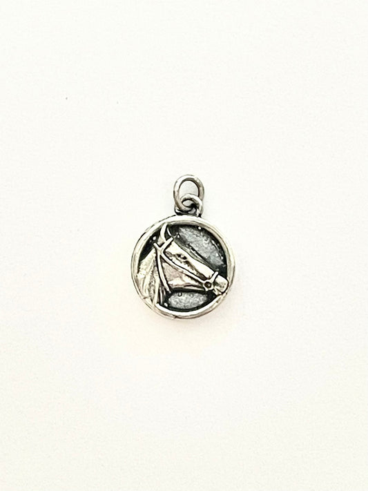 Horse Charm, Equestrian Charm, Rodeo Charm, Gold Charm, Gold Horse, Silver Horse, Horse Head Charm, Silver Charm, Horseback Riding Charm