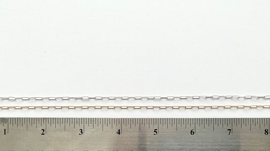 Sterling Silver Paperclip Chain, Gold Filled Paperclip Chain, Chain by the Foot, Wholesale Chain, Trending Chain