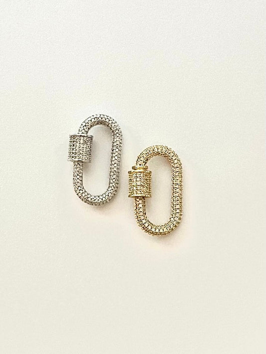 Pave Carabiner, Carabiner, Fancy Carabiner, Trending Clasp, Jewelry Design, Jewelry Making, Diamond Carabiner