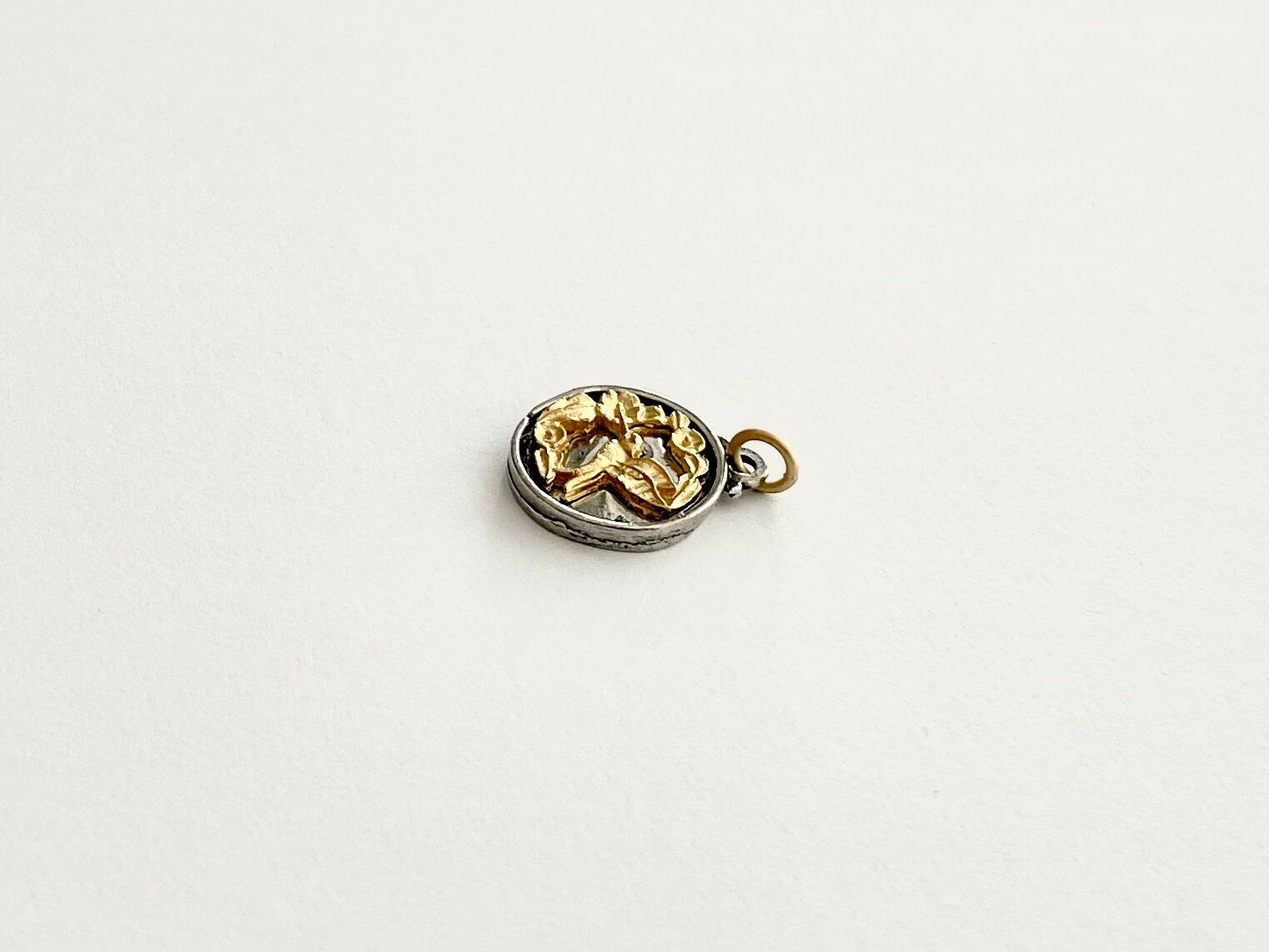 Bird Charm. Bird Pendant, Charm Bracelet, Jewelry Design, Garden Charm, Spring Charm, Mixed Metal