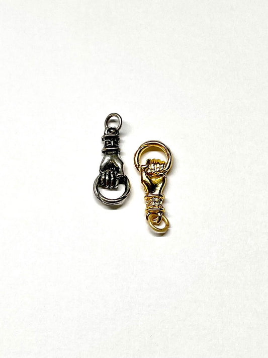 Hand Charm, Game of Thrones, Spring Street Studios, Hand of Power, Art Deco Charm, Gold Charm, Silver Charm