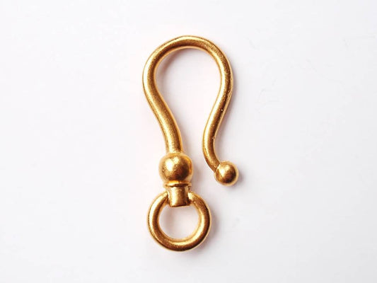 Gold Hook, Vintage Hook, Pewter Finding, Vintage Jewelry, Steampunk Jewelry, Vintage Finding, Charm Holder, Jewelry Hook, Hook and Eye