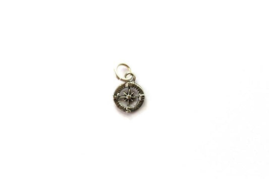 Compass Charm, Nautical Charm, Gold Charm, Silver Charm, Charm Bracelet, Jewelry Supply, Beach Jewelry, Sea