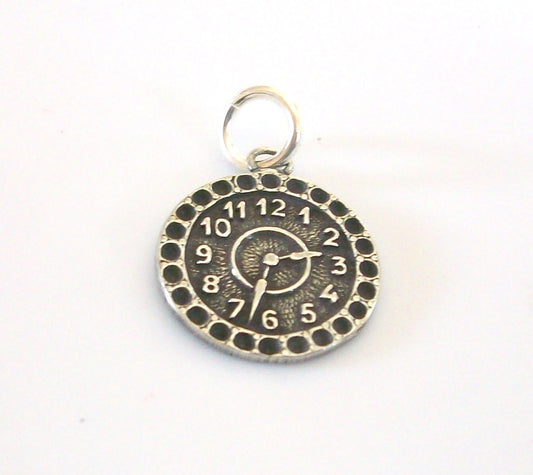 Britanium Charm, Watch Charm, Clock Charm, Silver Charm, Gold Charm, Charm Bracelet, Charm Necklace, Charm Bracelet